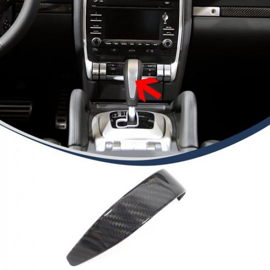 Kryt hlavy hlavice řadicí páky auta z pravého karbonového vlákna pro Porsche Cayenne 957 2004-09