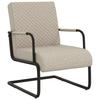 Cantilever Chair Light Gray Faux Leather