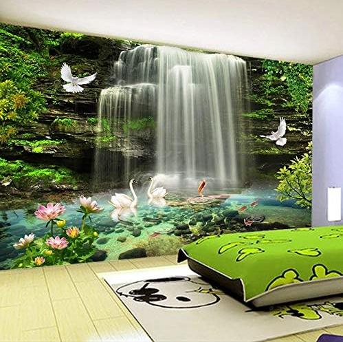 3d Wall Mural Nature Scenery Wallpaper Waterfall Mural Living Room Bedroom Home Decoration Wallpaper