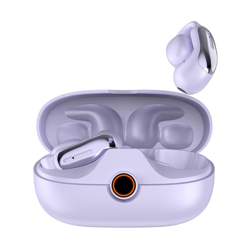 The new non-in-ear Bluetooth headset ear clip type noise reduction does not leak sound, and it does not hurt to wear it for a long time. Private mold