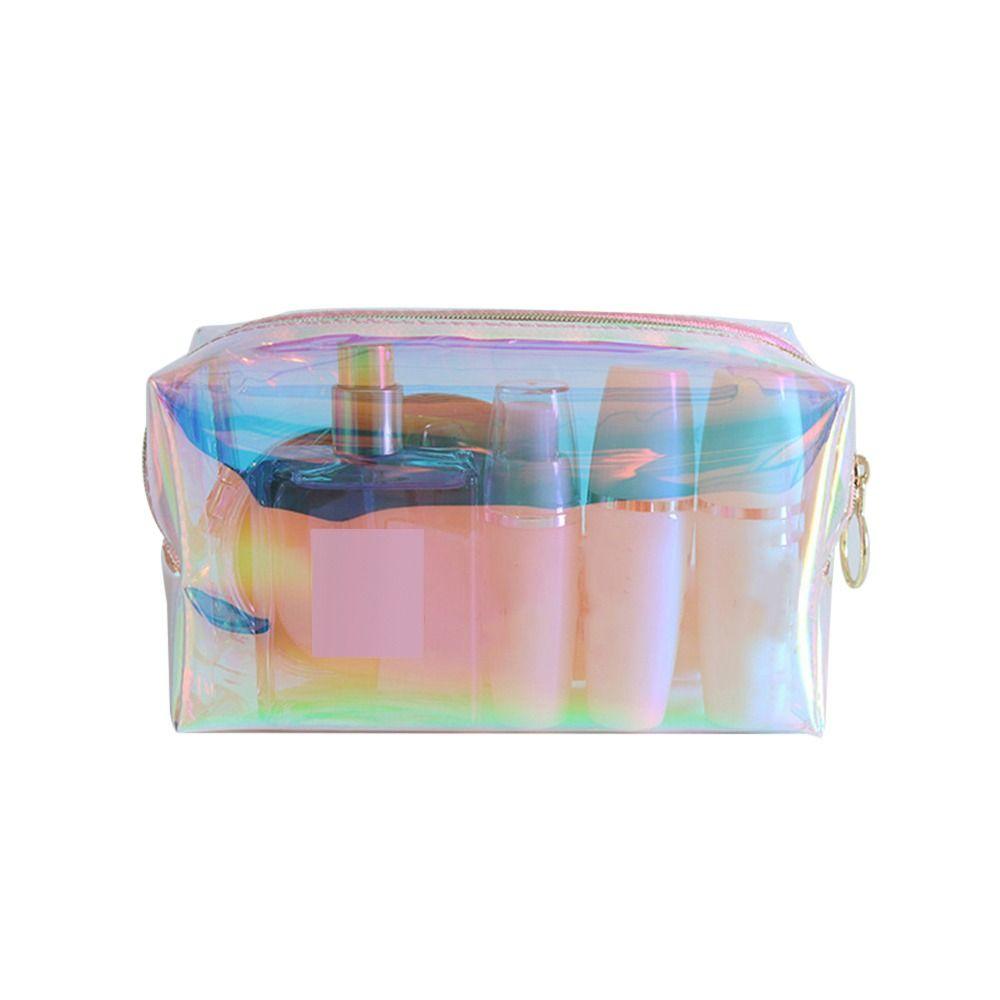 Colorful Transparent Storage Bag Multipurpose Cosmetic Handbag Toiletry Bags  Travel Outdoor