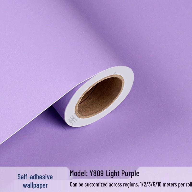 Papel Tapiz Adhesivo Impermeable de Color Sólido para Habitaciones Infantiles y Espacios de Vida