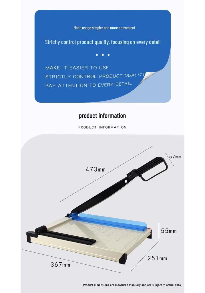 A4 Manual Paper Cutter for Photos and Office Use