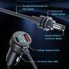 For Starlink Charger USB Type C Cigarrete Lighter Car Charger 12V-24V Vehicles 2M Digital Voltmeter Waterproof Extension Cable