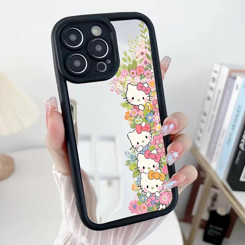Mirror Makeup Flower Hello Kitty Bracelet Chain Casing For OnePlus 15 13 13T NORD CE 6 5 4 2 3 Lite ACE 3 2 12 11 10R 8T 5G Case