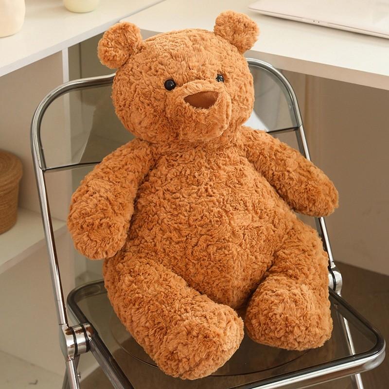 

Barcelona Bear Plush Toy With Soft Short Pile Fabric For Kids And Gift Giving Brown,28cm