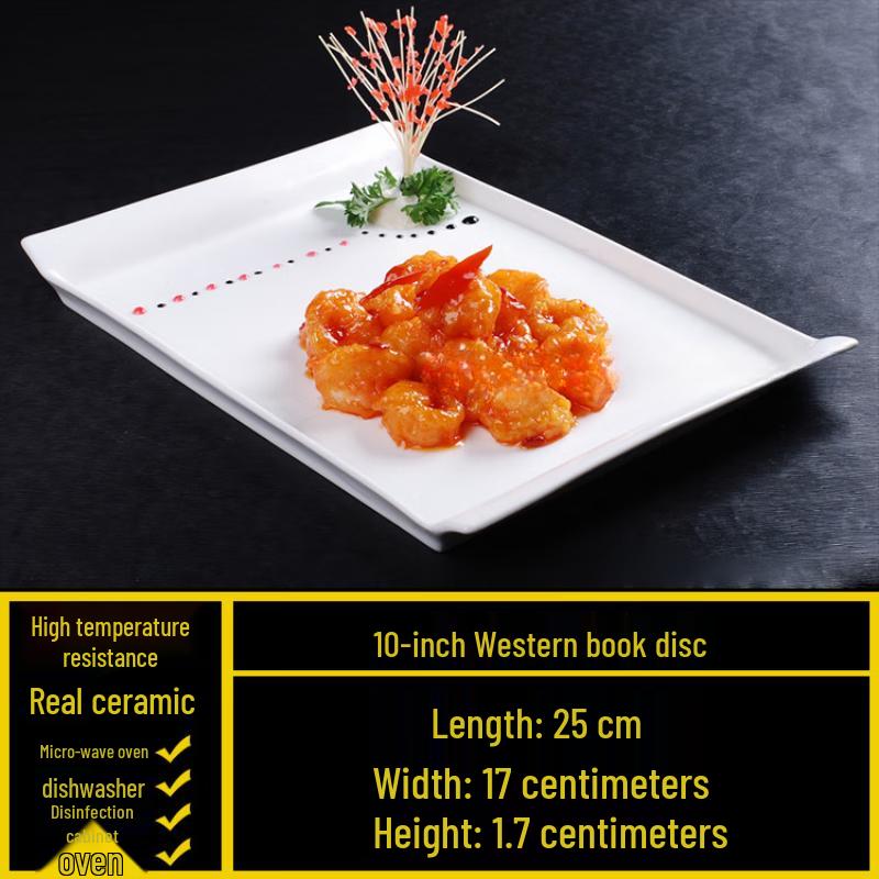 Minimalist White Irregular Ceramic Dinner Plate