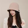 Hat Women's Autumn and Winter New Ear Protection Knitted Wool Hat Thermal Basin Hat Casual Cold Hat