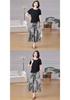 Elegant Summer Midi Dress for Moms - Short Sleeve, Age-Reducing Style for Middle-Aged and Elderly Women.