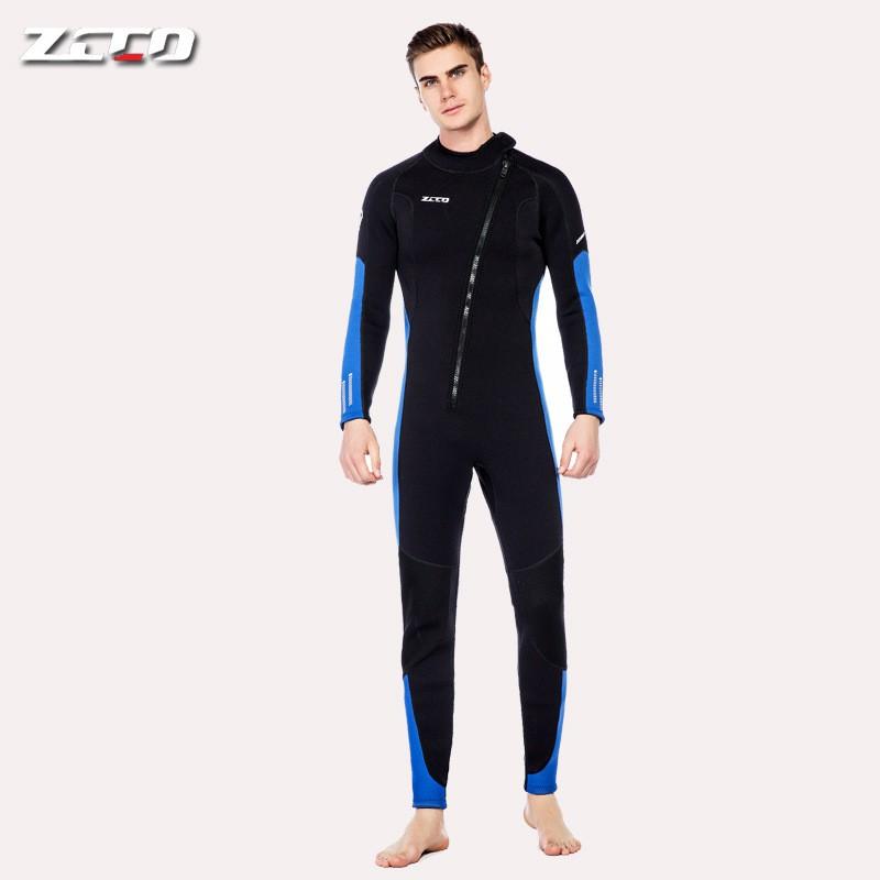 ZCCO 3mm Ganzkörper-Neoprenanzug Herren Damen Chloropren Neopren Tauchen Surfen Schnorcheln Winterbaden Thermischer Schutz