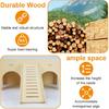 Large Guinea Pig Hideout, Upgraded Wooden Guinea Pig Castle with Guinea Pig Ramp, Easy To Assemble Guinea Pig House for Small Animal House Habitat or