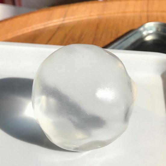 2/4/6 Peças Bola de Óleo de Coco Transparente para Apertar Alívio da Ansiedade Bola Anti-Stress Moldável Bola Macia Elástica Moldável para DIY Brinquedo Sensorial Fidget