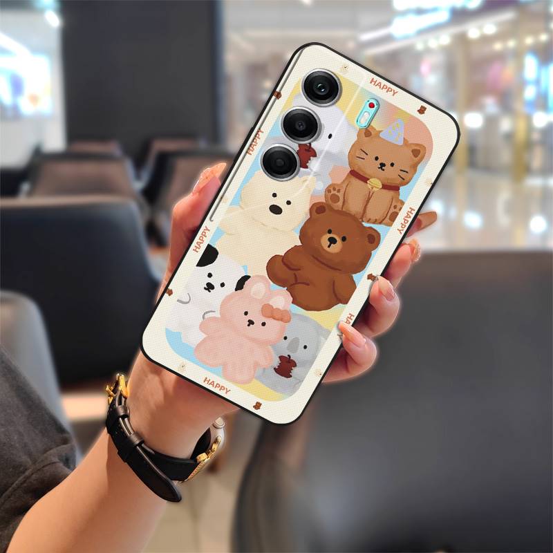Silicone Dirt-resistant Phone Case For Tecno Camon40 Pro 5G/CM7 Back Cover Waterproof Cartoon Fashion Design Soft Case