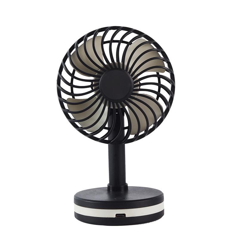 

USB Rechargeable Portable Desktop Fan with Auto Oscillation - Ideal for Student Dorms and Creative Gifts 12.5×15×29 cm