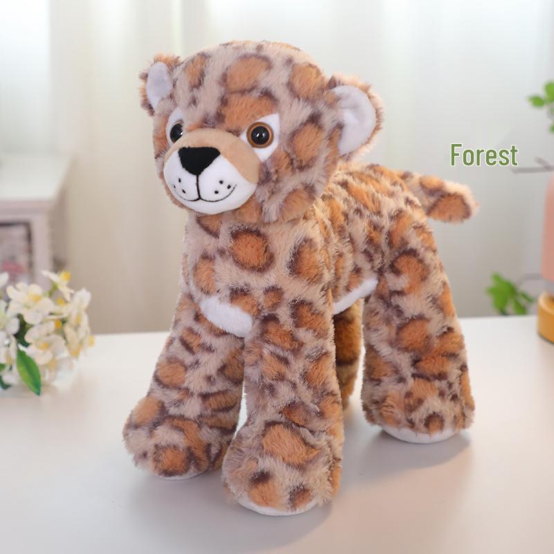 Forest Animal Plush Toys: Little Deer & Teddy Dog Figures for Kids