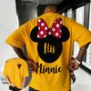 T-shirt Estiva Disney Topolino 2026 100% Cotone Manica Corta Casual Ampio Traspirante per Uomo e Donna