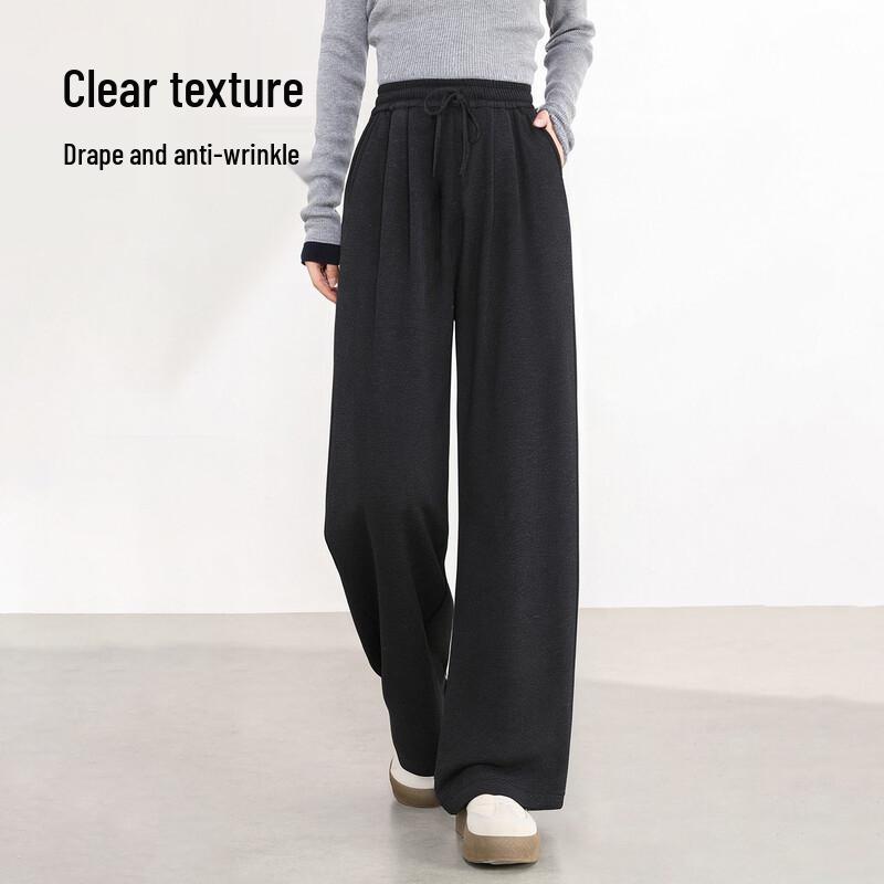 Baleno Women's High-Waisted Wide-Leg Lounge Pants