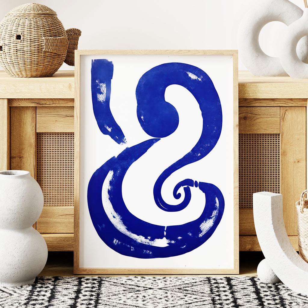 Plakat niebieski zawijas