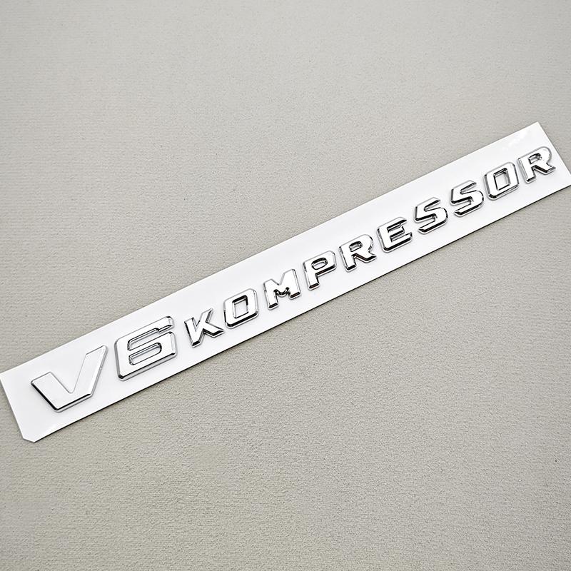 3D ABS Chrome Black Car Styling V8 V6 Kompressor Logo Fender Side Sticker Badge Decals For Mercedes Benz G63 G500 S500 S680 GT