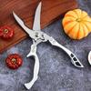 Multifunctional Heavy-Duty Double Handle Kitchen Scissors for Bone Cutting and Barbecue