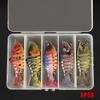 5-Pack Multi-Joint Hard Jerkbaits 15g Artificial Lure Freshwater Saltwater Bass Pike