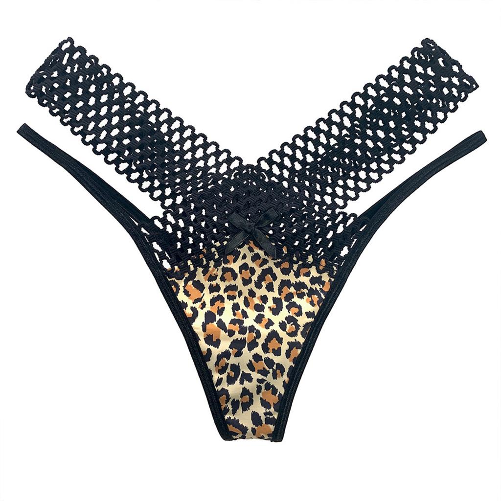 Women's Interwoven Hollow See-through Low Waist Thin Strap Tempting Sexy Panties Thong