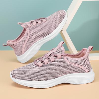 Chaussures simples été pour femmes nouvelles chaussures décontractées pour femmes mode polyvalente d'extérieur étudiante baskets en maille fly-woven femmes