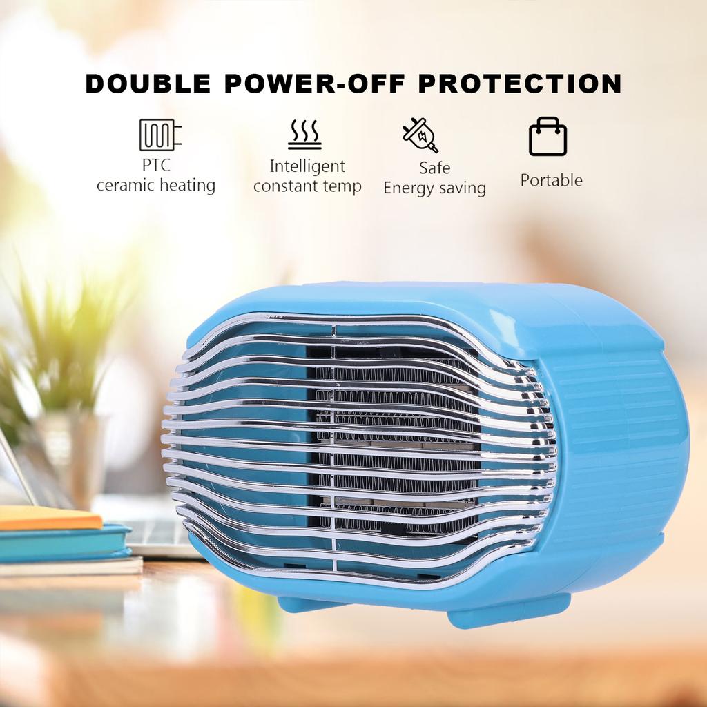 800W Winter Office Mini Electric Desktop Heating Fast Energysaving Fan Heater
