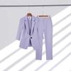 Elegant Women's Two Pieces Set Outfits Casual Long Sleeved Blazer and Pants Suit for Female Streetwear Spring and Autumn 2025