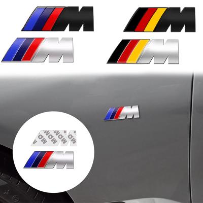 For M POWER F13 F15 F16 F30 F34 F32 F31 E36 E46 E39 3D Metal Car Badge Body Trunk Deocration Sticker Auto Modification Decal