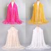 Floral Printed Tassel Scarf Cotton Blend Shawl Scarf Ladies Lace Scarf  Muslim Women