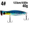 Big Popper Wobbler Angelköder Schwimmender Köder 12Cm 40G Topwater Köder Whopper Salzwasserköder Isca Künstliche Hecht Tackle