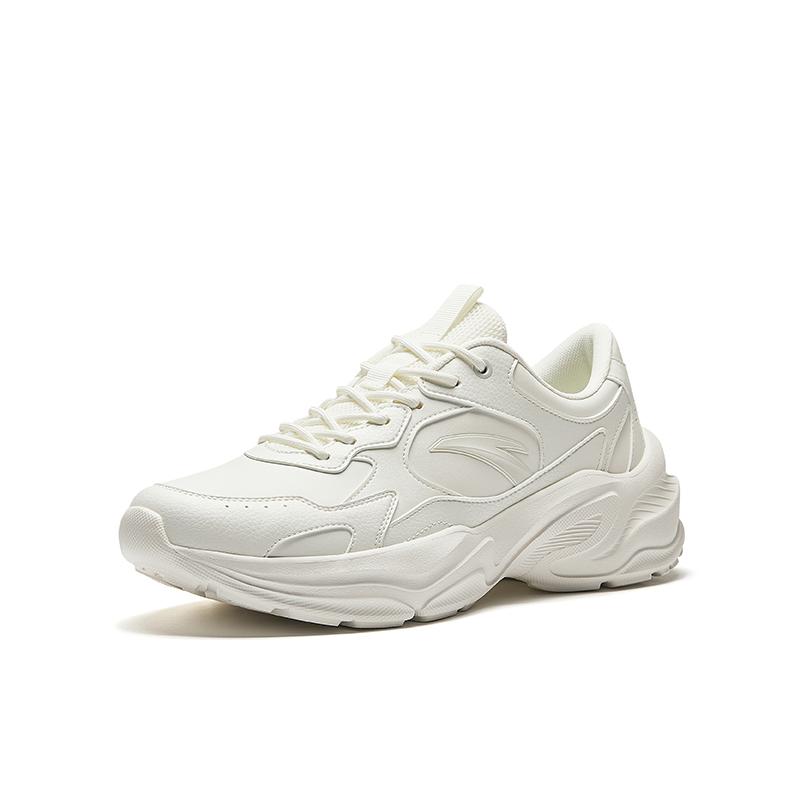 Anta Millennial Generation Slip Resistant, Abrasion Resistant, Breathable Low top Casual Shoes Men's Ivory White 912538826-8