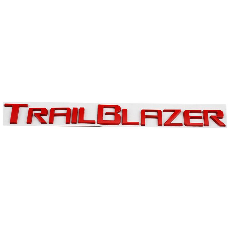 Car 3D Metal Letters Logo Decals Sticker For Chevrolet Trail Blazer Car Rear Trunk Alphabet Emblem Badge Styling Stickers Ld2