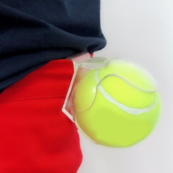 Hållbar Tennisbollsklämma Stark Konstruktion Lätt att Ta Bort Träningsutrustning Användbar Tennis
