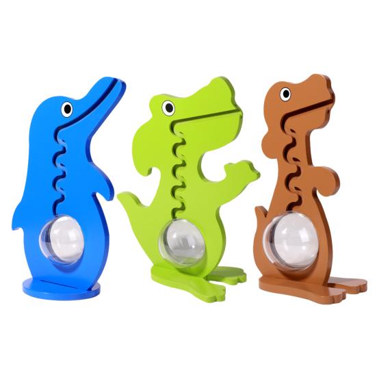 Holz Dinosaurier Sparschwein Klarer Acryl Bauch Münz Bargeld Behälter Jungen Mädchen Cartoon Hund Pinguin Geldsparen Box Dekoration
