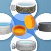 Lemon PVC Sand Fan Drain Canopies 2 Pack Permanent Outdoor Use Stream Optimization Pool Maintenance