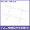 Plastic Hose Barb Fitting 532" T 3 Way Splicer Joint Aquarium PP Clear 4Pcs