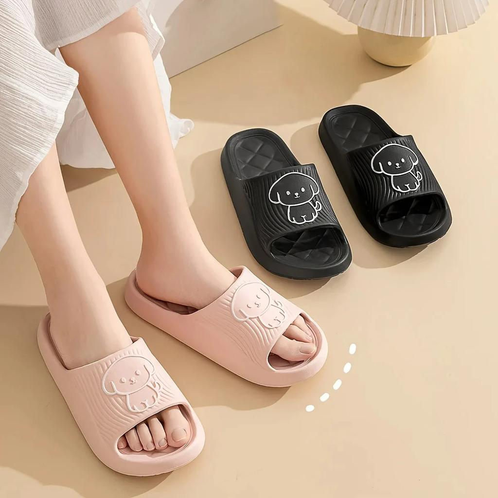Fashion Cute Couple Pillow Slippers Female Summer Wear 2024 New Bathroom Bath Non-slip Indoor Home Eva Thick Bottom Sandals