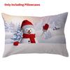 Charming Christmas Cartoon Linen Cushion Cover For Living Room Or Bedroom