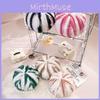 Modern Plush Round Pillow Striped Decorative Throw Cushion Bedroom Decoration