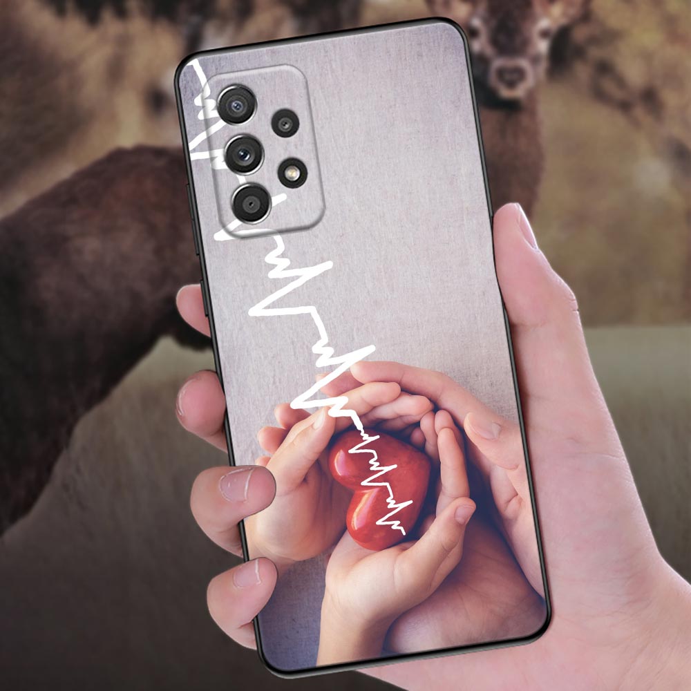 Nurse Medical Heart Stethoscope Phone Case For Samsung Galaxy A57 A56 A37 A55 A36 A26 A54 A52 A35 A34 A25 A17 A16 A15 A07 Cover