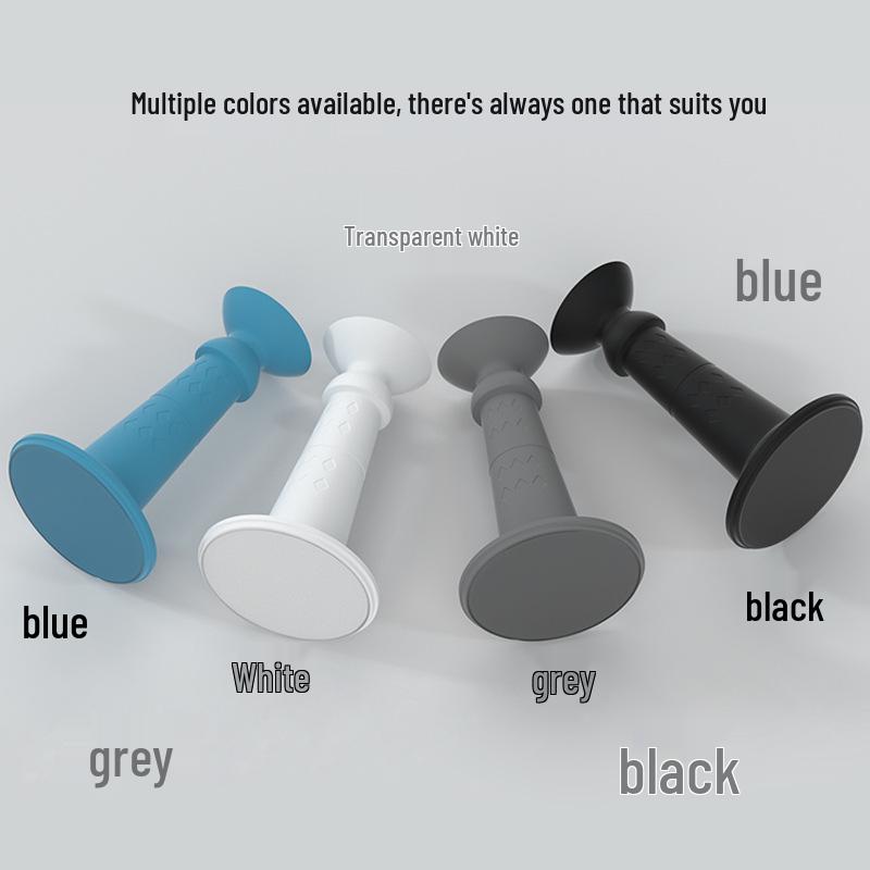 Silicone Door Stopper & Anti-Collision Pad - Punch-Free, Waterproof, Wall Protector for Bathroom & More