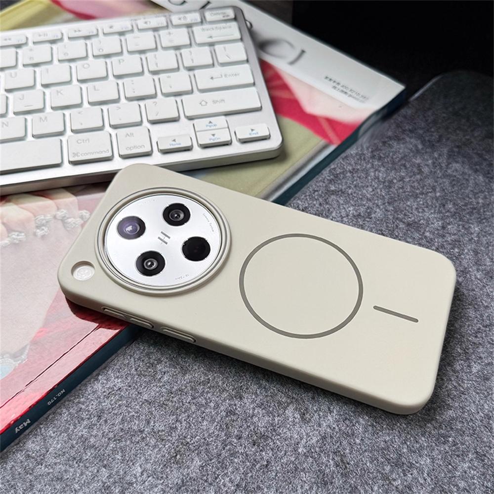 Slim Magnetic Wireless Charge Solid Color Cover For OPPO Find X7 Ultra X8 X8S Plus Case For OPPO Find X8Pro Hard PC Phone Case