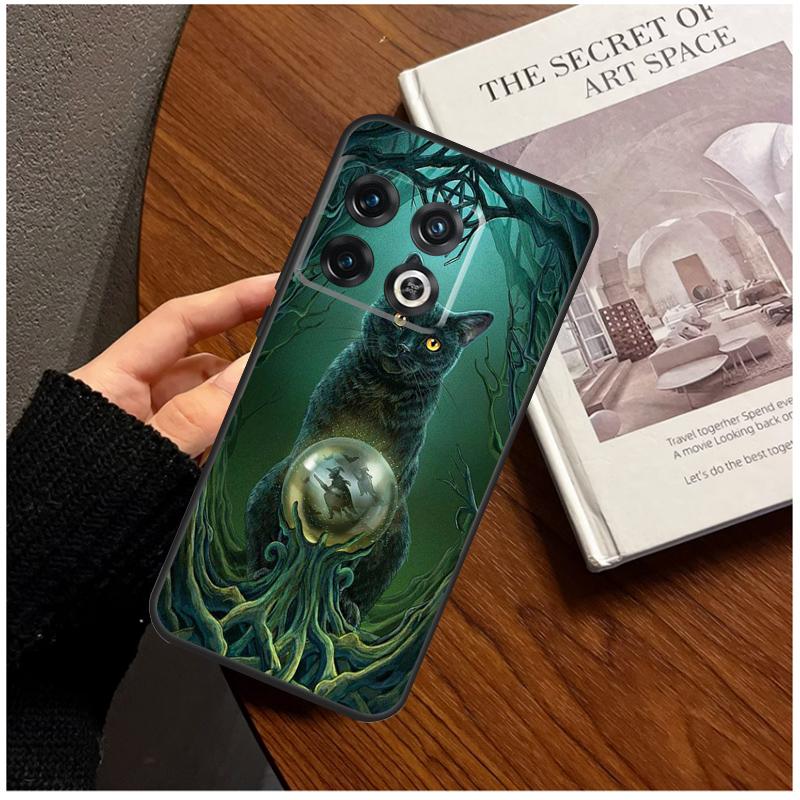 Witch Cat For OnePlus 13R 10R 12R 10T 8T 13T 11 12 13 15 Case For OnePlus Nord 5 CE 2 3 4 Lite N20 N30