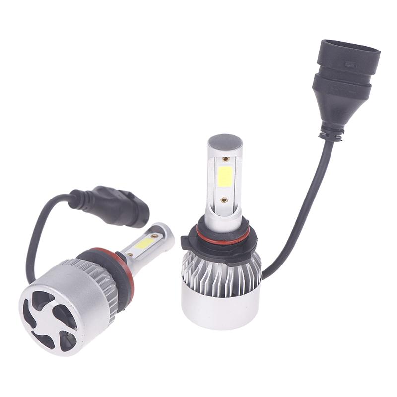 1Pc Car Bright H4 H7 H1 H3 Led Front Fogs Lights Lamps Beads 8000Lm Cob Chips With Cooling Fan Longer Lifespan