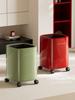 A Versatile Wheeled Trash Can That’s Easy To Clean and Ideal for Home Use, Perfect for Bedrooms, Living Rooms, and Bathrooms.
