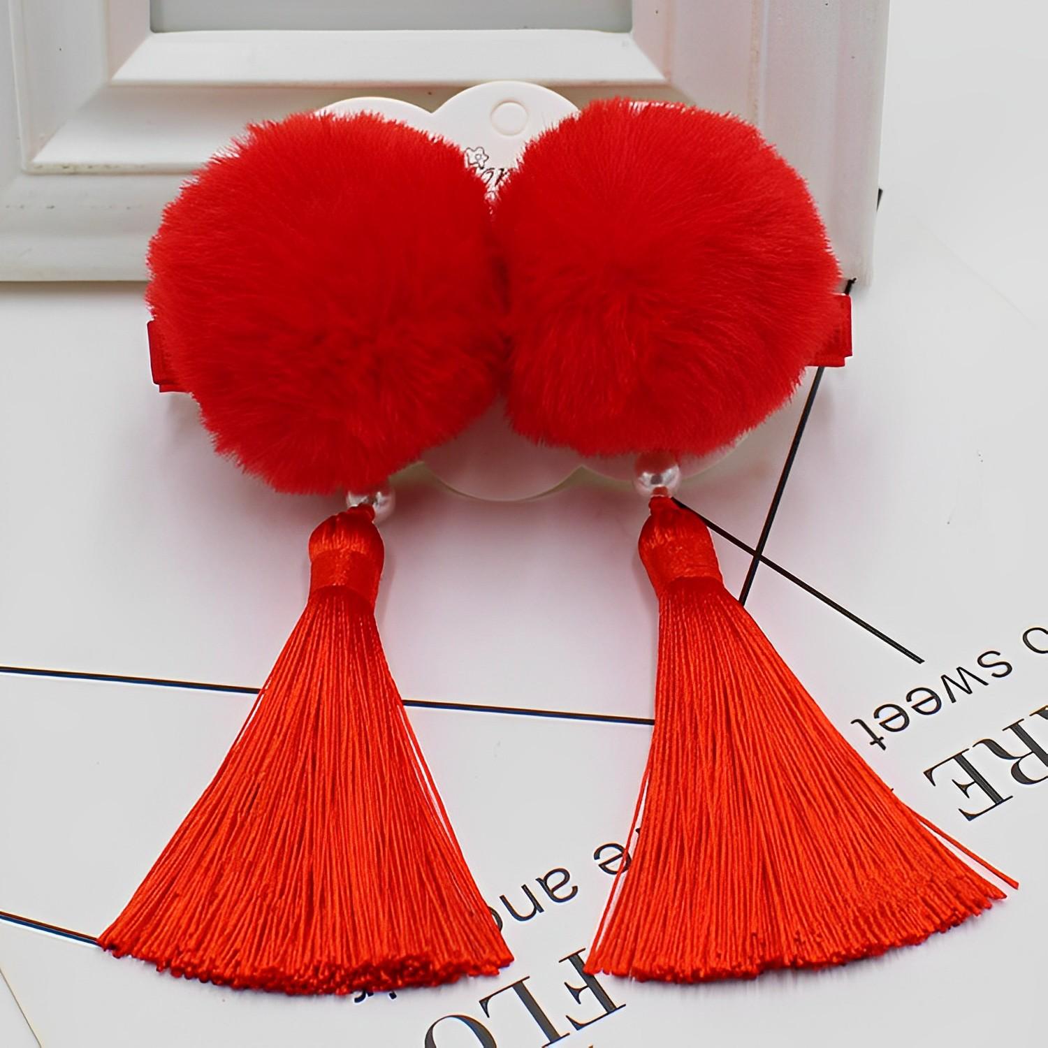 

Заколки Новогодний Головной убор Бант Кисточка Античные Косы Детский Головной убор на День рождения Ball