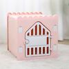 Belüftetes Haustierhaus Faltbar Privat Einfach zu montieren Steckbares Kunststoff Katzenhaus für 4 Jahreszeiten