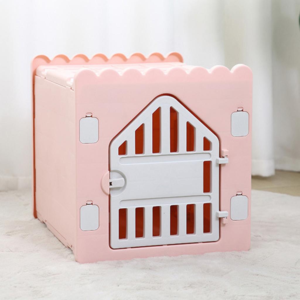 Casă de animale de companie ventilată, pliabilă, privată, ușor de asamblat, adăpost din plastic pentru pisici, pentru 4 sezoane